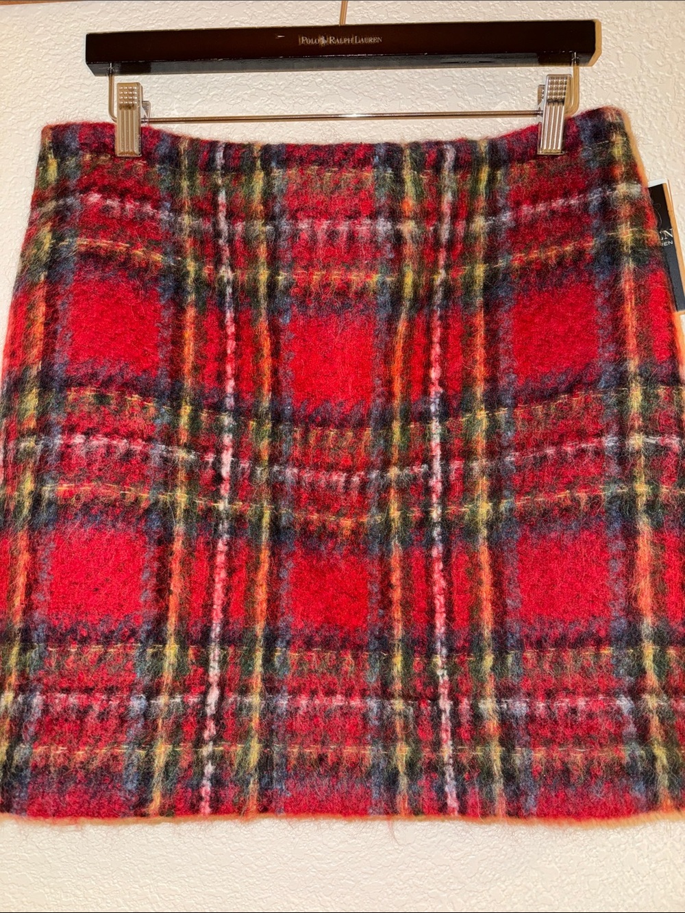 Lauren Ralph Lauren Red Plaid Mini Skirt